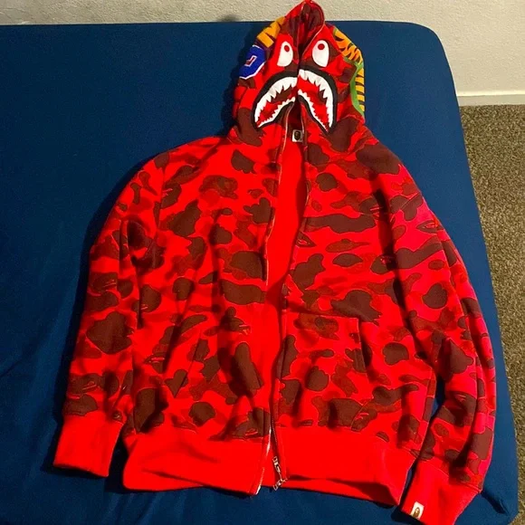 Bape | Jackets & Coats | Cherry Red Bathing Ape Jacket Size